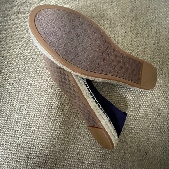 RALPH LAUREN Cameryn Blue Stripe Espadrille - size 8B - Picture 5 of 6